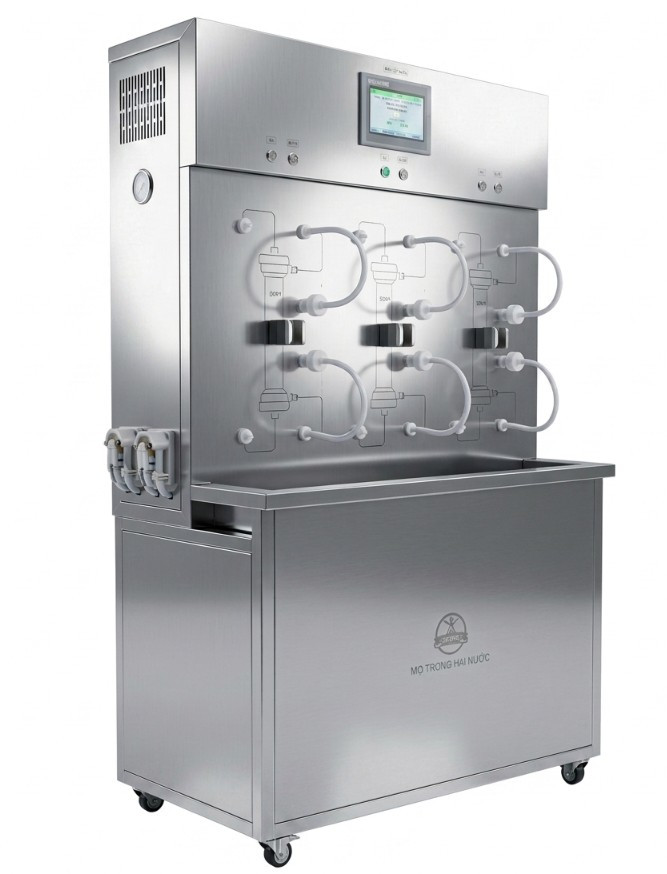 chậu rửa quả lọc máu  tự động